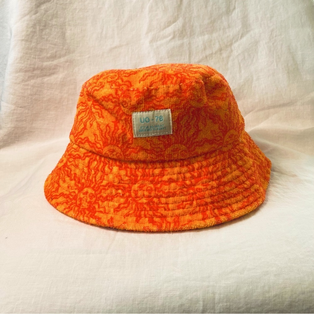 Urban Outfitters Lucky Printed Terrycloth Bucket Hat